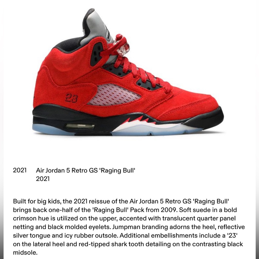 Brand New Retro GS Raging Bull Jordan’s - Picture 2 of 10